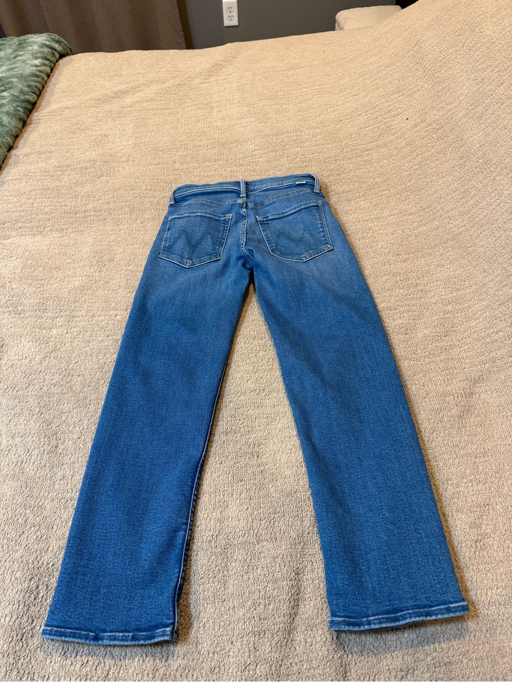 MOTHER Mid-Blue Straight Leg Women's Jeans
